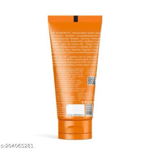 Nutriglow Advanced Organics Vitamin C Lightening Sunscreen SPF 50 PA+++ - Image 2